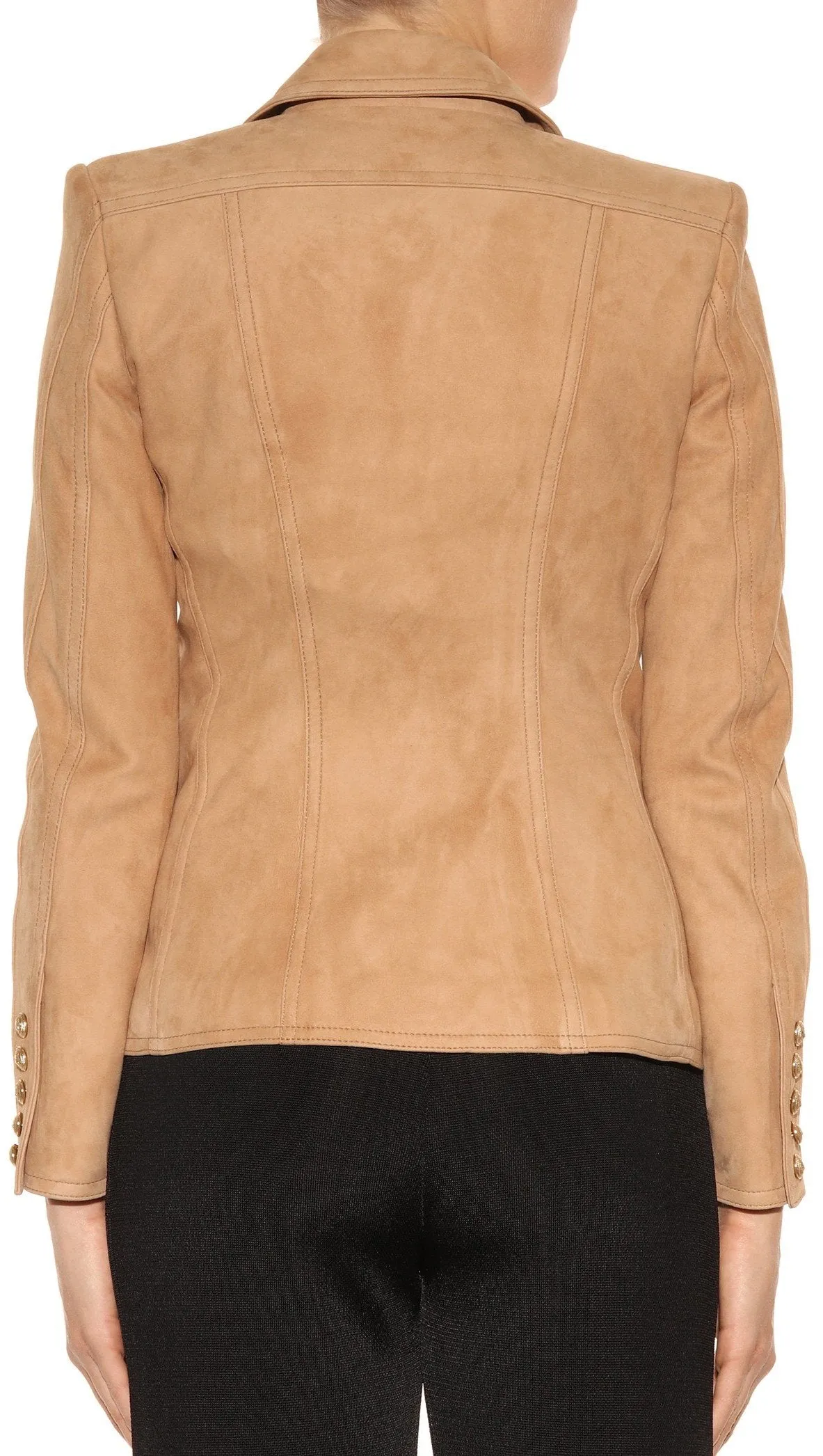Embellished Suede Blazer
