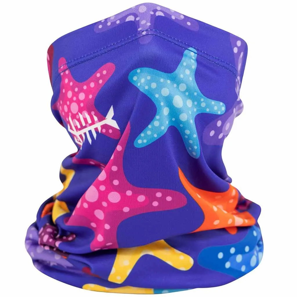 Kids’ Sun Protection Cartoon Print Neck Gaiter