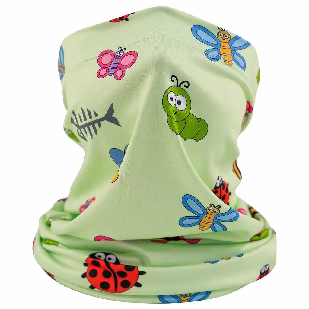Kids’ Sun Protection Cartoon Print Neck Gaiter