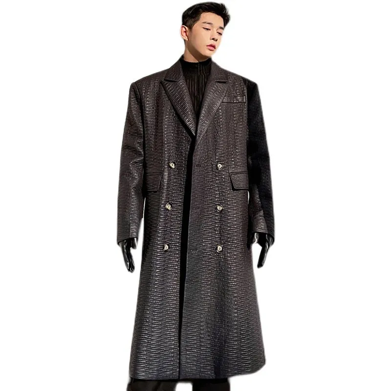 Knee-thick Windbreaker Jacket For Pi Shuai Zha Street