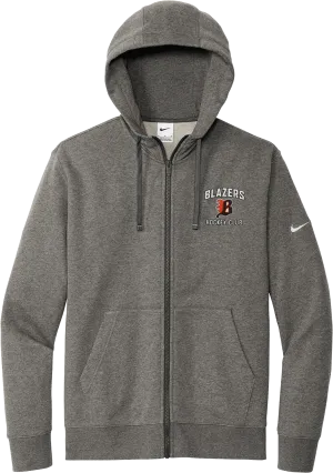 Philadelphia Blazers Nike Club Fleece Sleeve Swoosh Full-Zip Hoodie