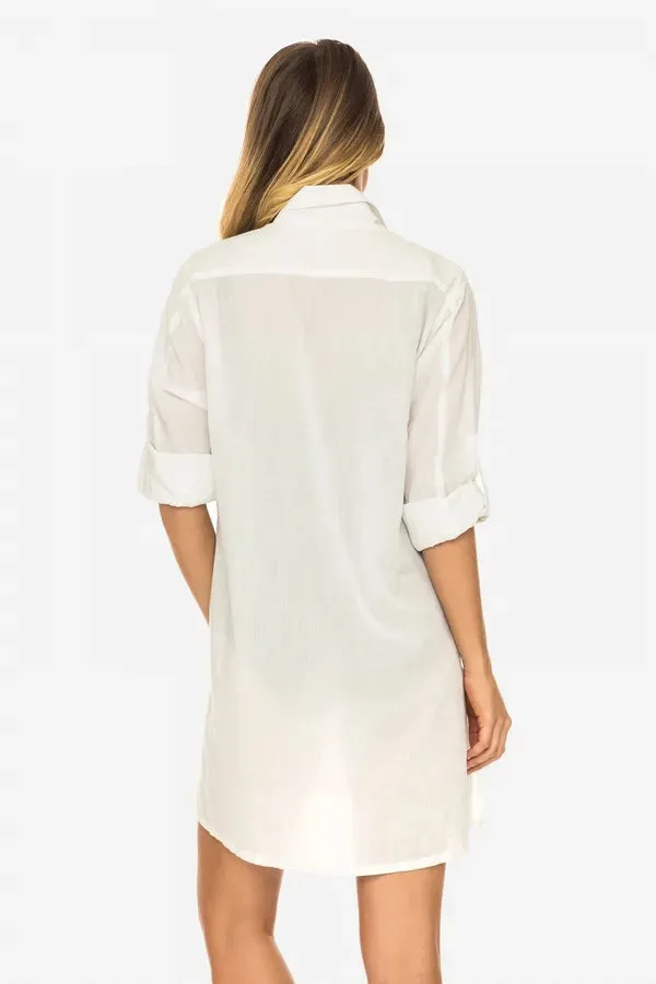 Resort Classic Longline Shirt - White