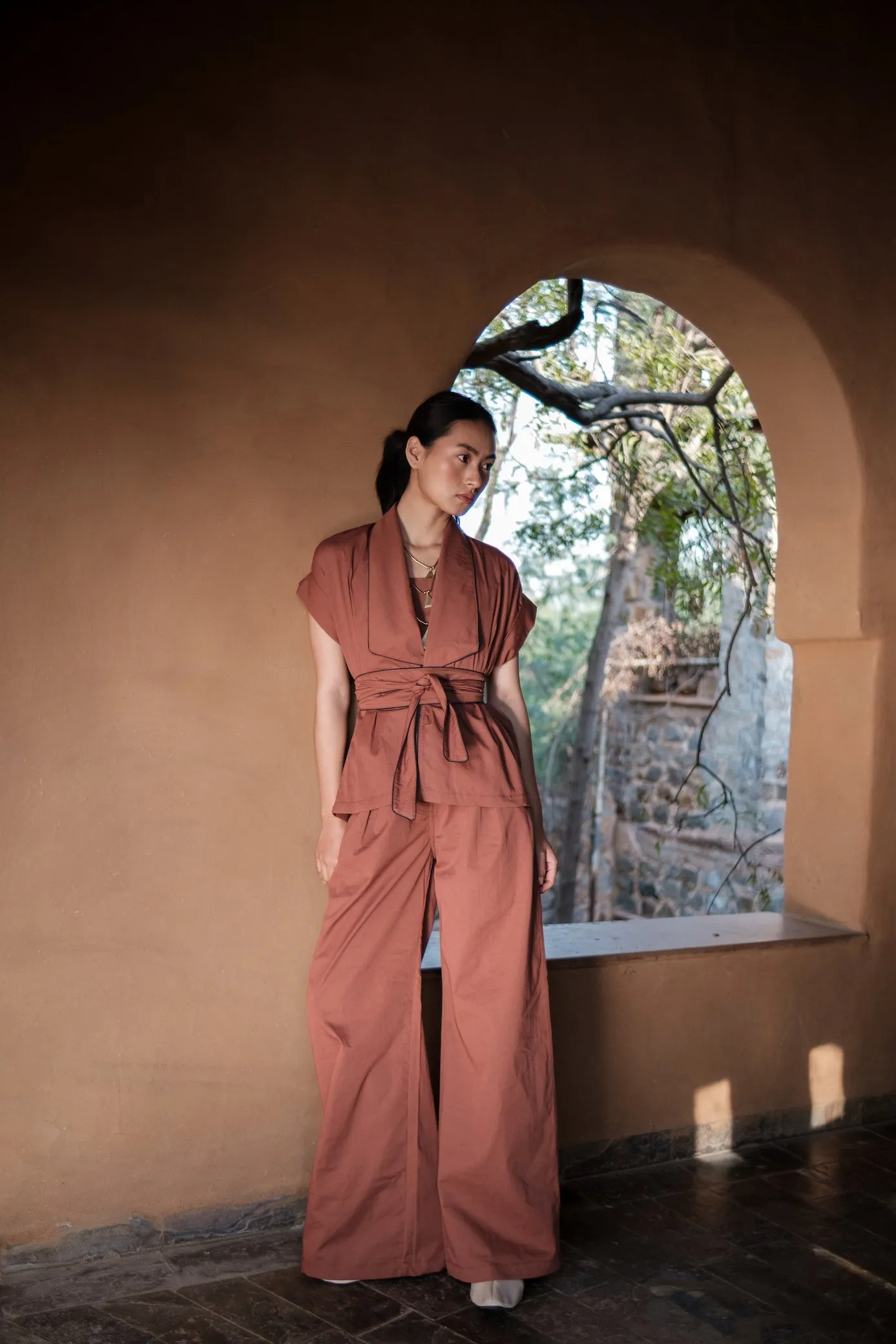 The Terra Tribe Copper Berlin Shawl Collar