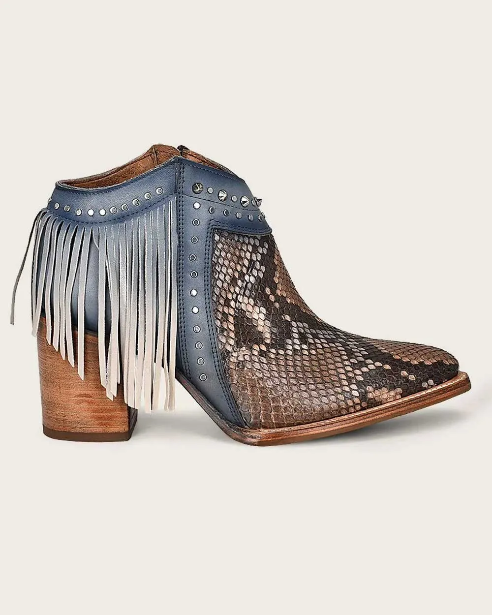 Western Style blue exotic boot
