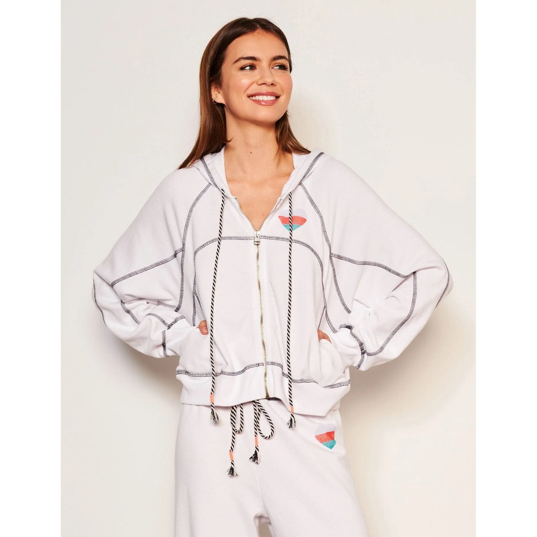 Zip Heart Hoodie