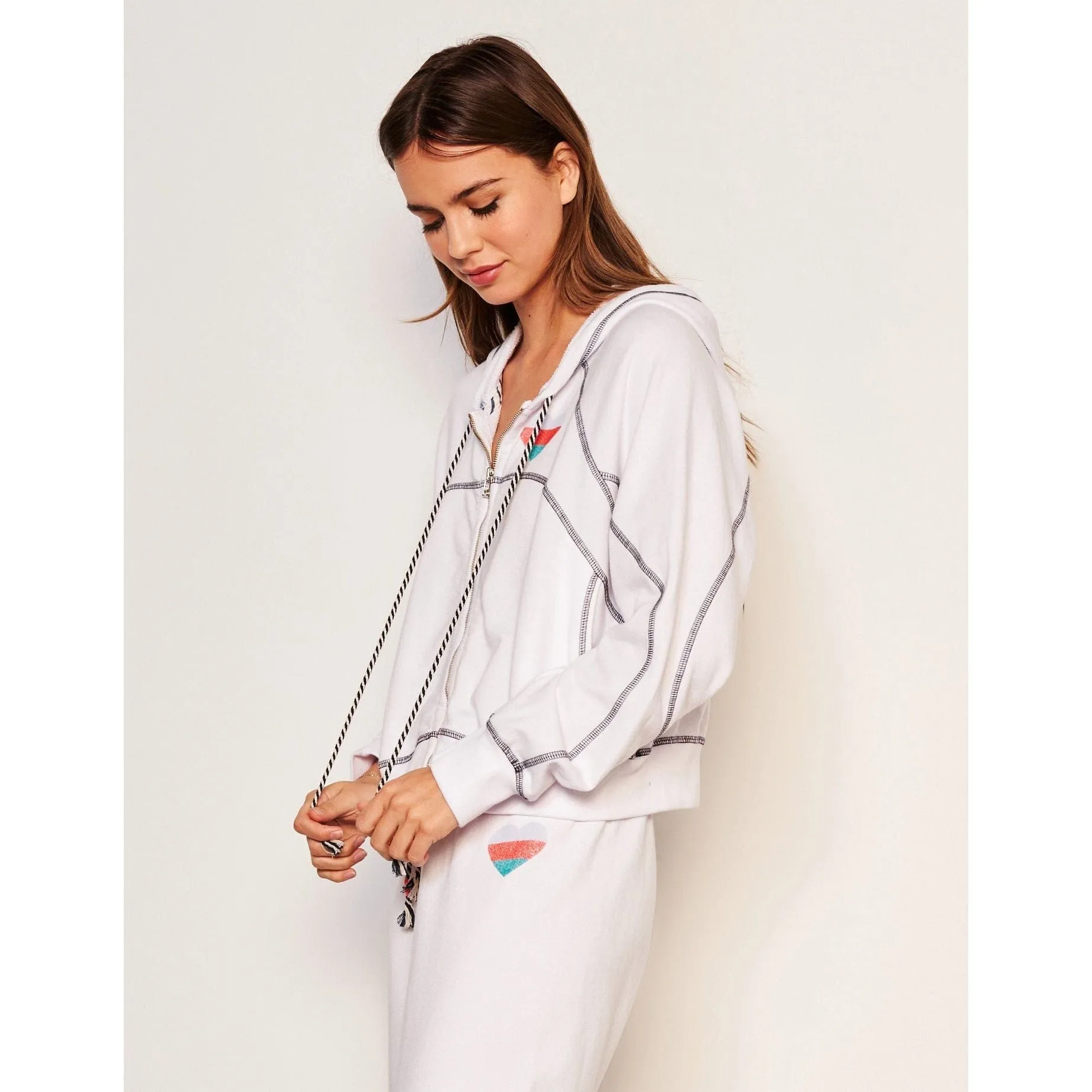 Zip Heart Hoodie
